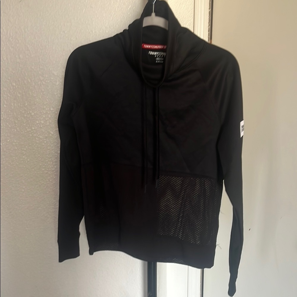 Tommy Hilfiger Sport Black Light Sweatshirt- cotton blend